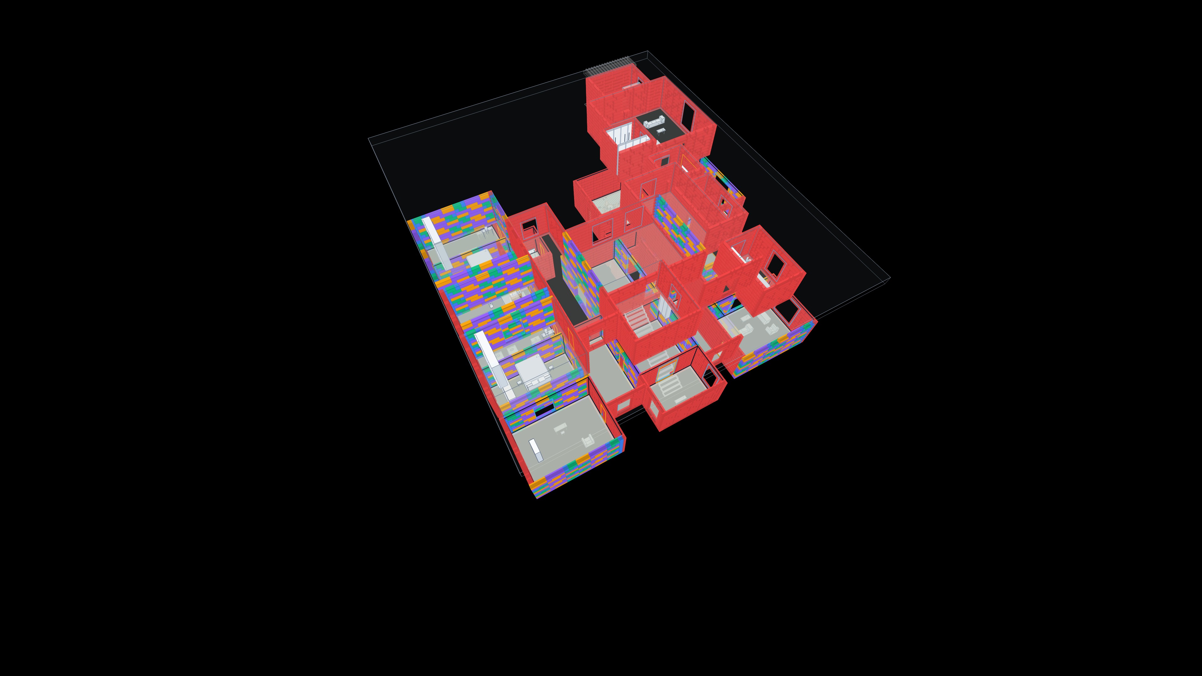 Aerial view of the converted Stanton 3D model