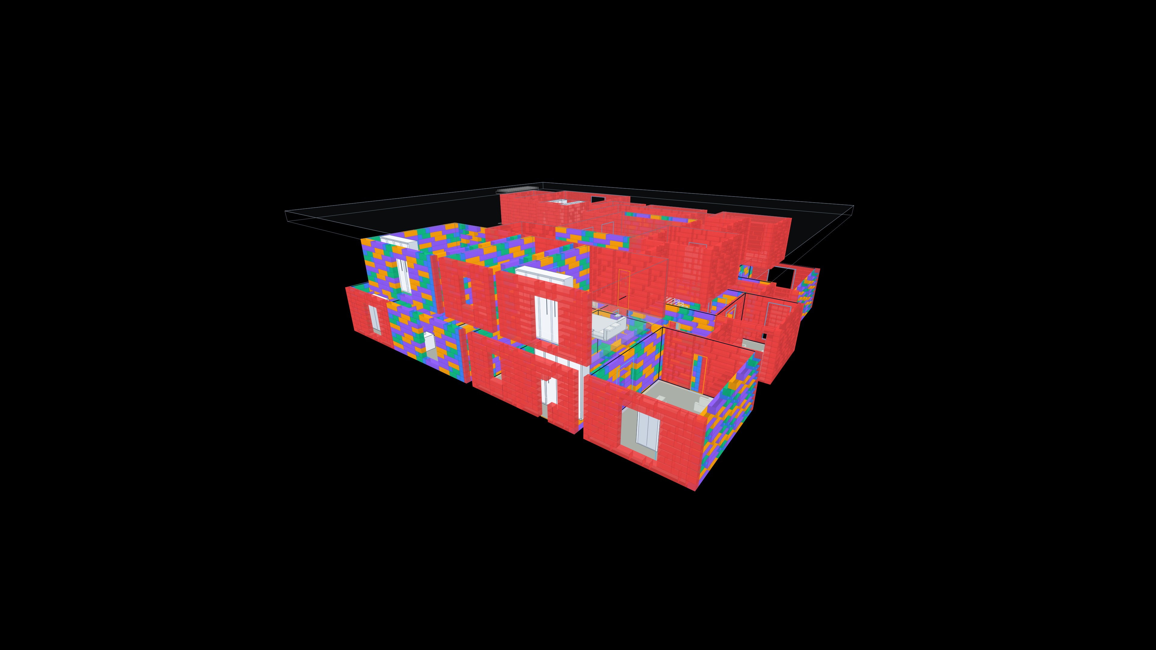 North-east view of the converted Stanton 3D model