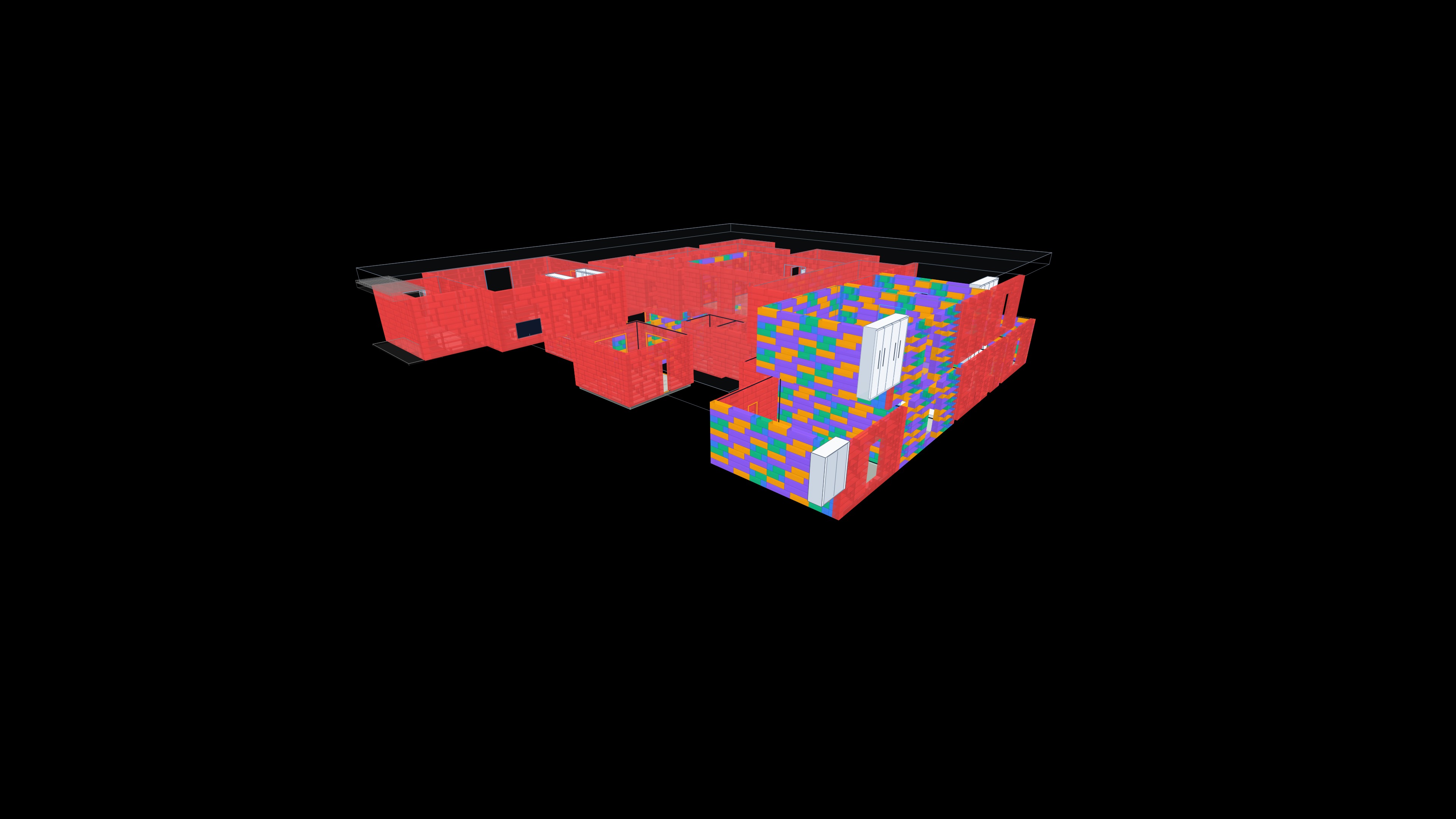 South-east view of the converted Stanton 3D model